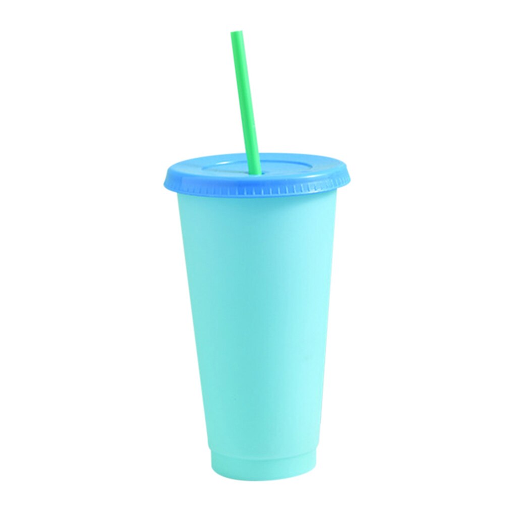 Reusable Plastic Temperature Color Changing Cold Cup Summer Drink Water Mug Cup Kitchen,Dining & Bar FP8: Light Blue