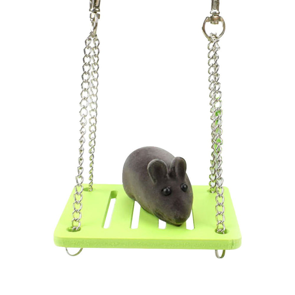 Hamster Toys Wooden Rainbow Bridge Seesaw Swing Toys Small Animal Activity Climb Toy DIY Hamster Cage Accessories: E