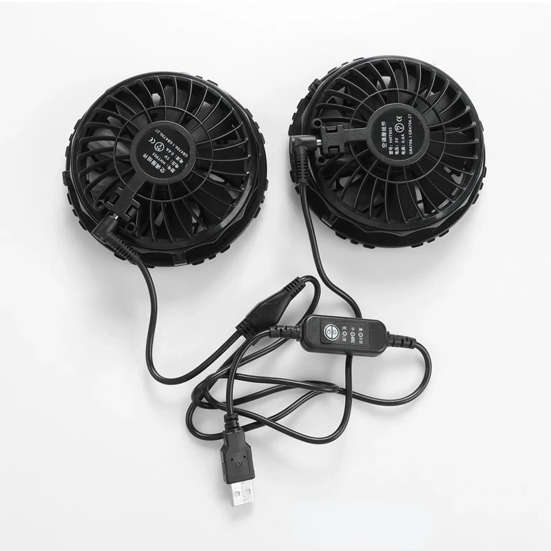Zomerventilator ijsvest heren usb koelvest airconditioning kleding outdoor koelvest kamperen vissen mouwloze jas werk: S / Blauw