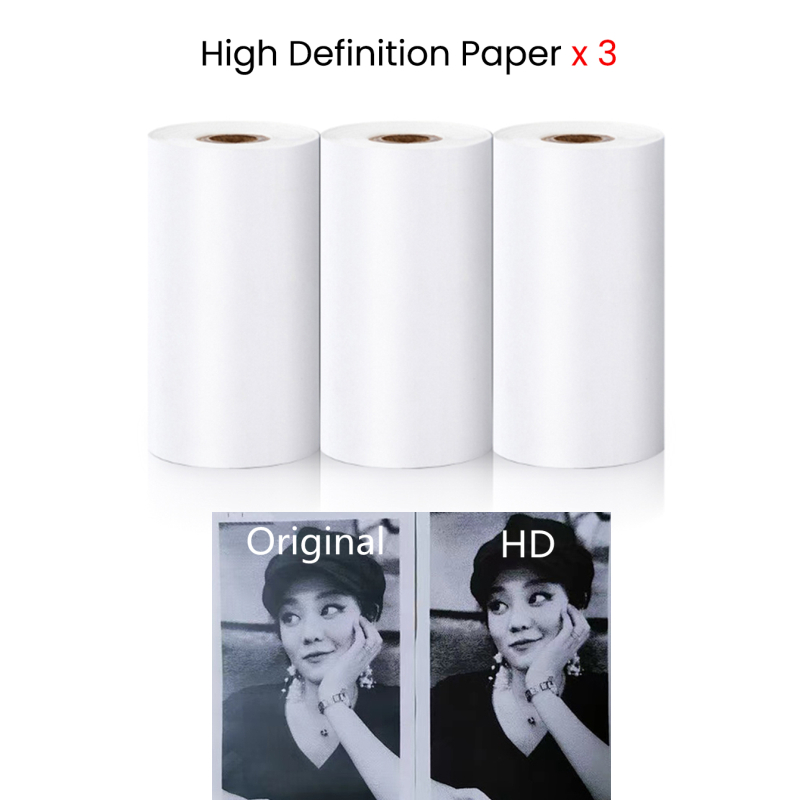 57MM Rolls Printing Paper For Mini Printer Kids Instant Print Camera Thermal Label Self-adhesive Sticker Paper Print Photo Note: Red