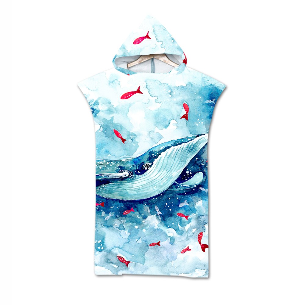 Serviette de bain à capuche pour bébé et adulte, motif animaux, tortue, licorne, douce, cape de bain: 3