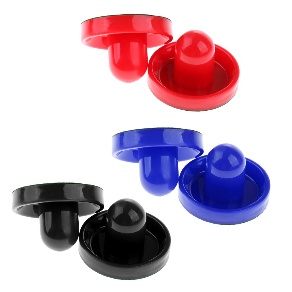 6 st air hockey filt pushers skjutreglage målvaktshandtag paddlar byte stor perfekt för full storlek air hockey spel