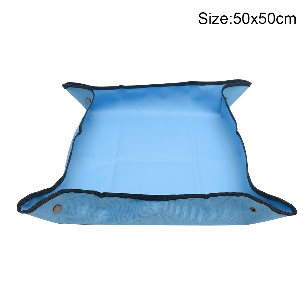 Lona para trasplantar de jardín, tela impermeable reutilizable para plantas de interior, tapete cuadrado para macetas, plegable y portátil