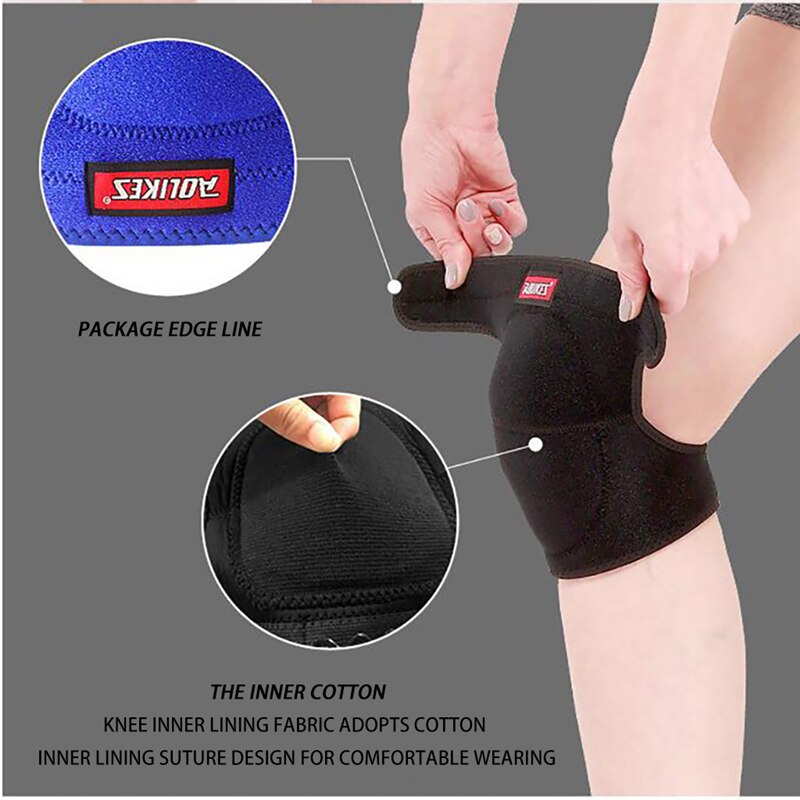Outdoor Voetbal Running Antislip Kniebeschermers Dikke Spons Warm Knie Protectors Volleybal Kniebeschermers Kniebeschermers Voor Dansen a40