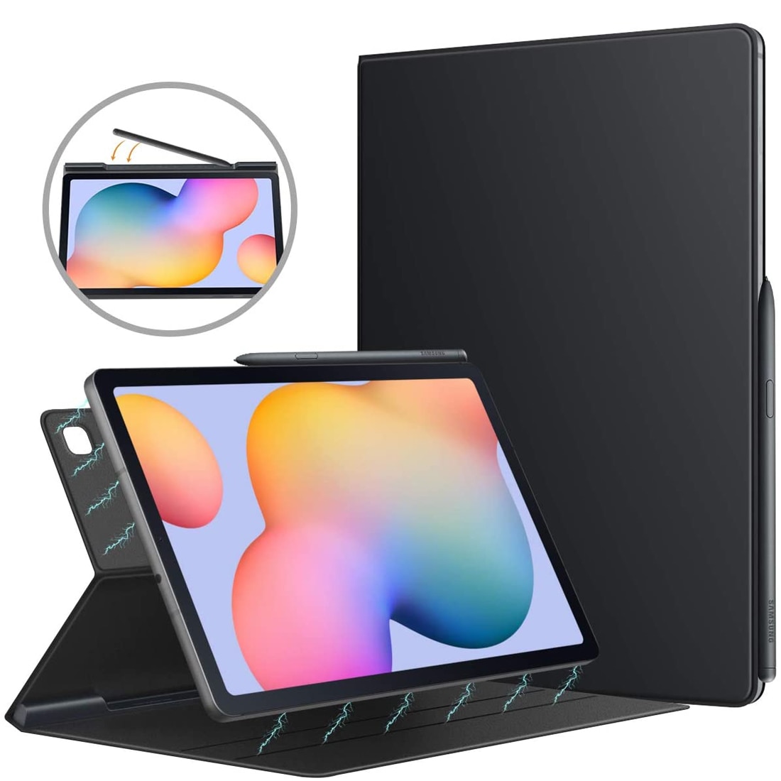Tablet Case Voor Galaxy Tab S6 Lite , ultra-Slim Smart Folio Shell Cover Magnetische Absorptie Case Voor Galaxy Tab S6 Lite 10.4