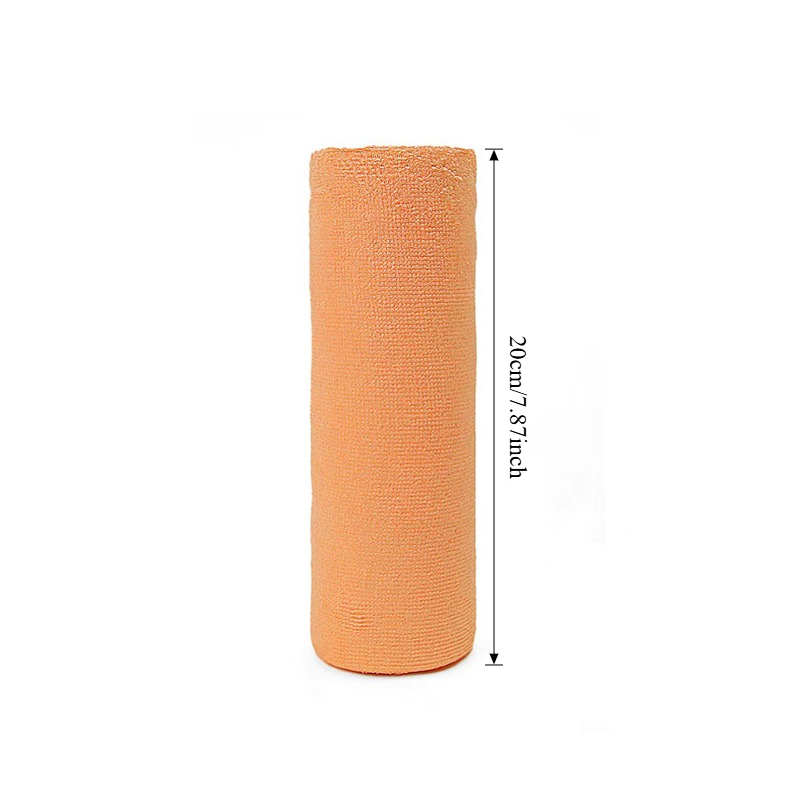 Reusable Cleaning Wipe Household Kitchen Cloth Microfiber Towel Rolls Dish Rags Wash Paper Towel Replacement 1 Roll of 20 Sheets: Yellow