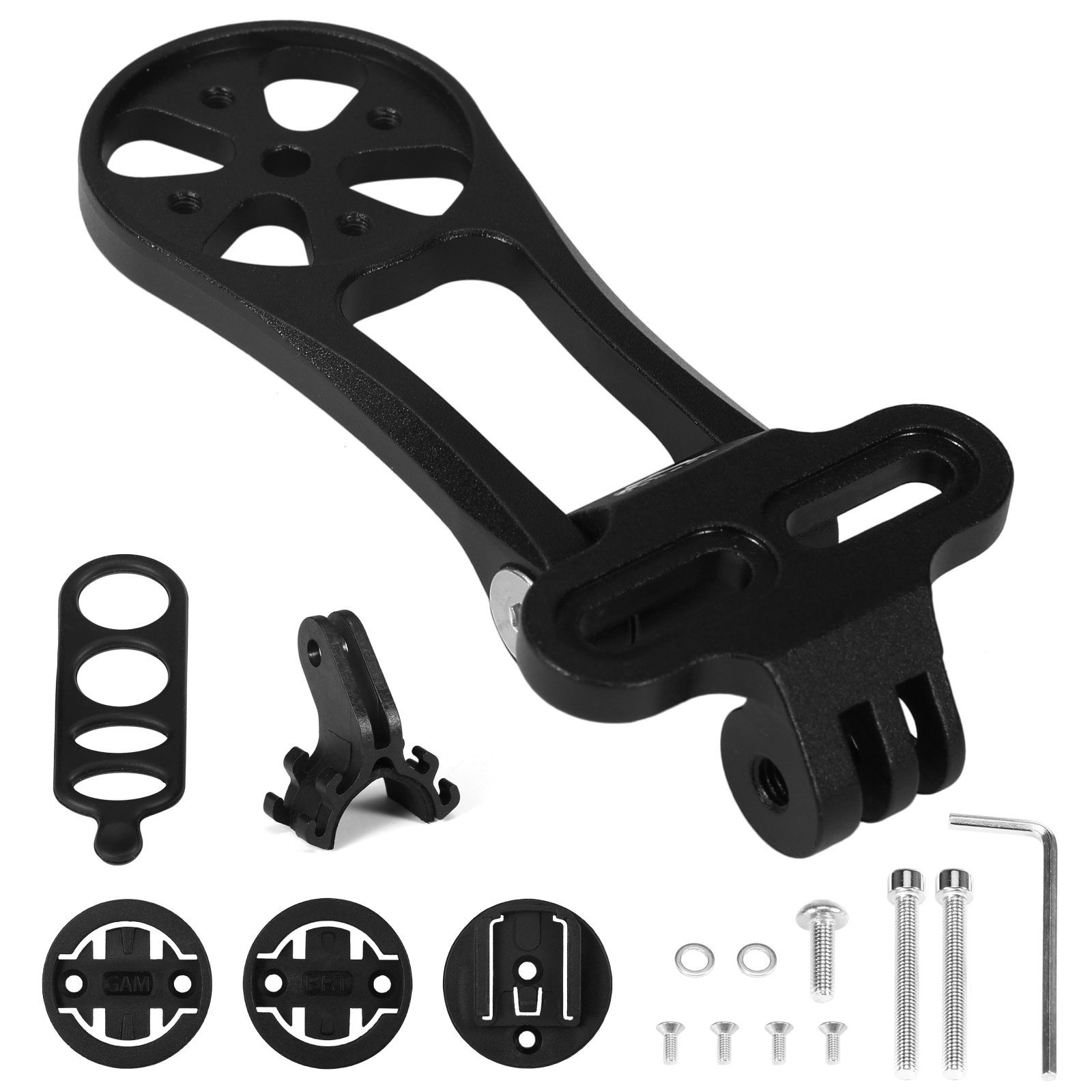 YSANAM Out Front Combo Bicycle Computer Camera Mount Holder Adjustable Bike Stem Extension Cycling Holder Handlebar Mount Holder
