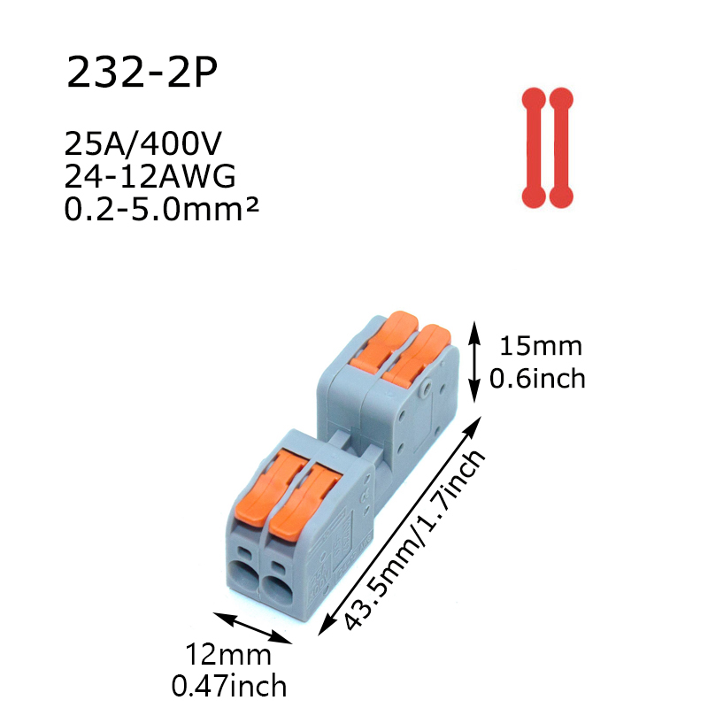 10PCS Wire Connector Universal Compact Splitter Lamp Wiring Cable Connector Docking Plug-in Quick Conductor Terminal Block: Dark Grey