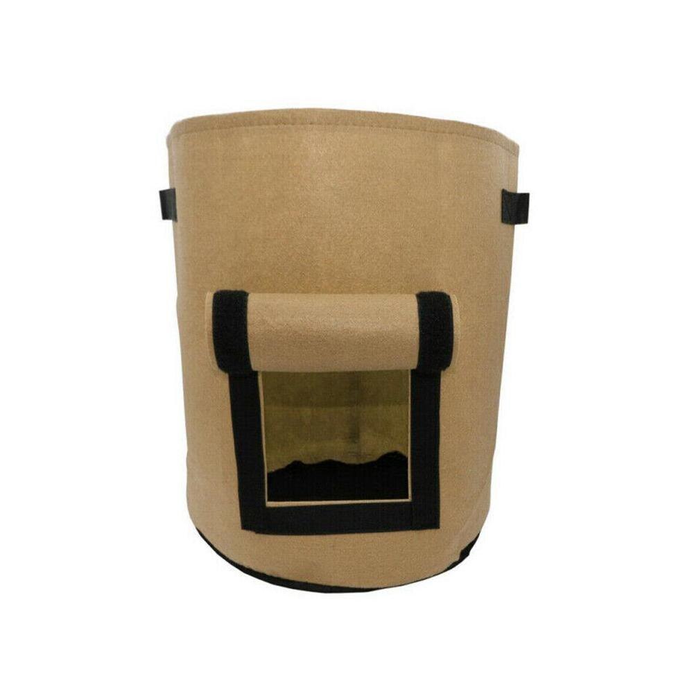 5 bolsas de cultivo de plantas de 7 galones, semillas de plantas, bolsa de siembra de patatas, humectante, frutas, semillas, herramienta de jardín, jardín, jardinería: Camel S