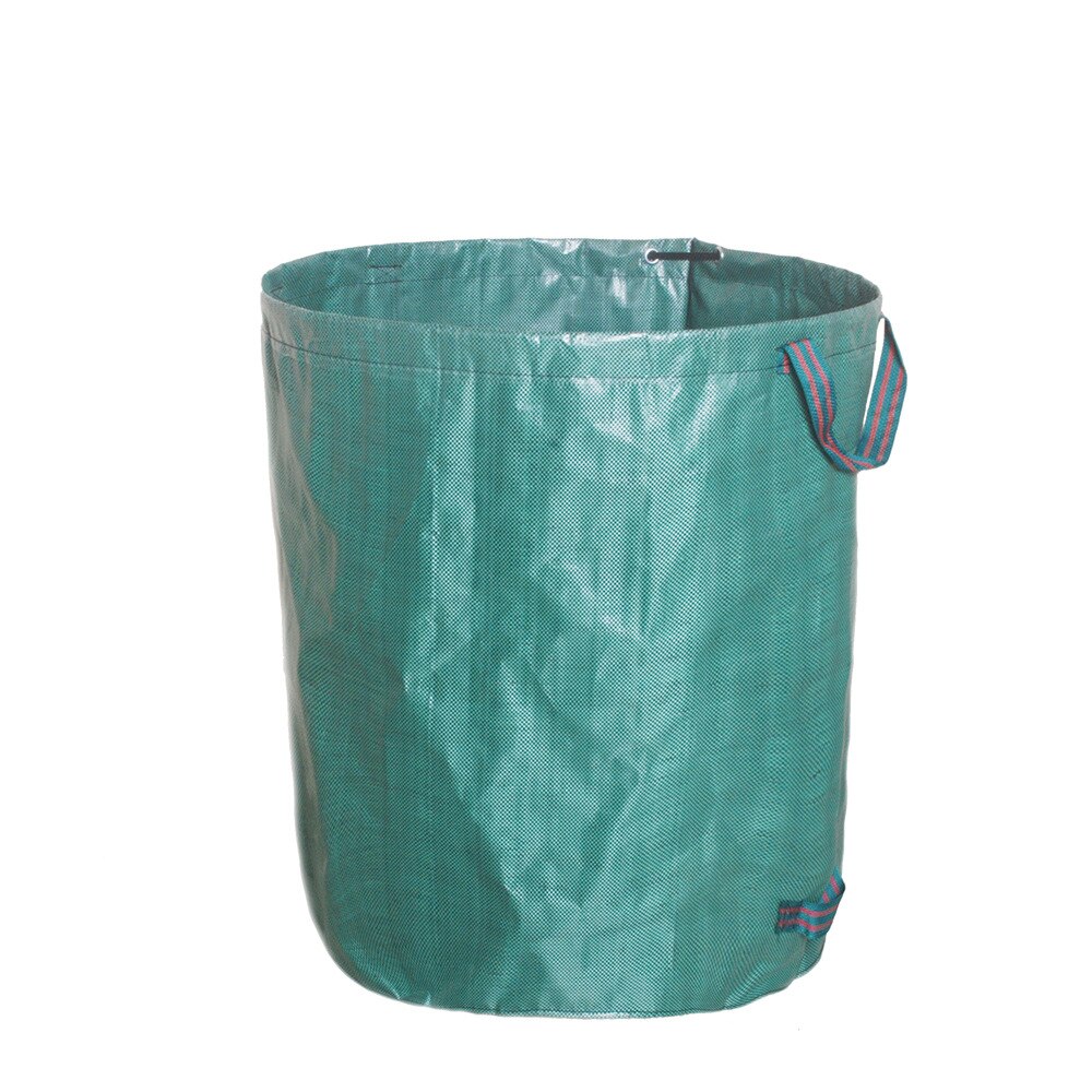 120l-500l store kapacitet haven taske genanvendelig bladsæk skraldespand foldbar haven affald indsamling container opbevaringstaske: Militærgrøn / 120l
