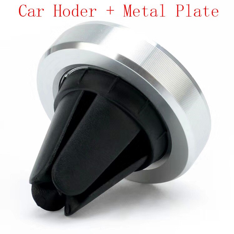 Auto Telefon Halter Magnetische Air Vent Halterung Mobile Smartphone Ständer Magnet Unterstützung Zelle in Auto GPS Für iPhone XS Samsung auto Halter: Silber