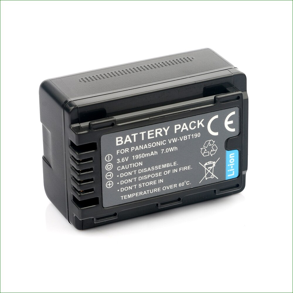 LANFULANG VW-VBT190 VW VBT190 rechargeable Battery Camera Batteries for Panasonic HC-VX980 HC-W580 HC-V180 HC-V380 HC-WXF995