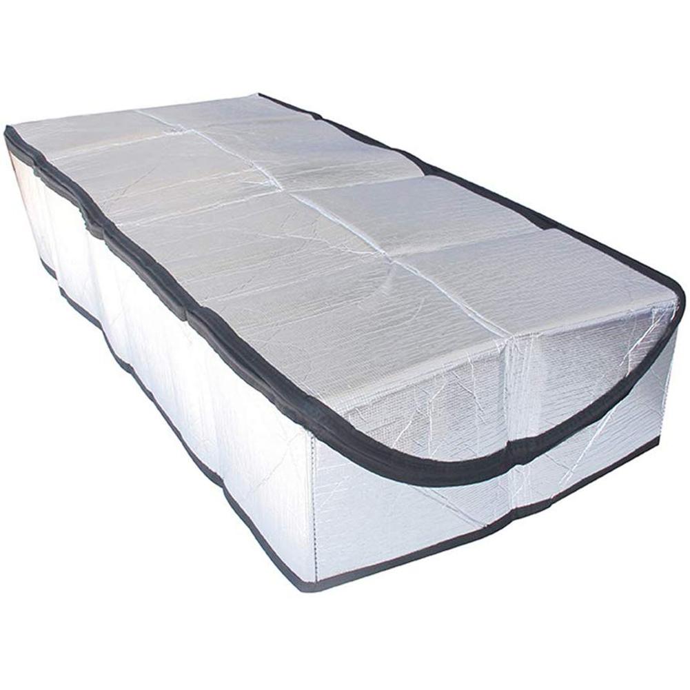 Attic Stairway Cover Attic Stairs Insulation Tent Double-sided Aluminum Foil Door Insulator Kit With Easy Access Zipper