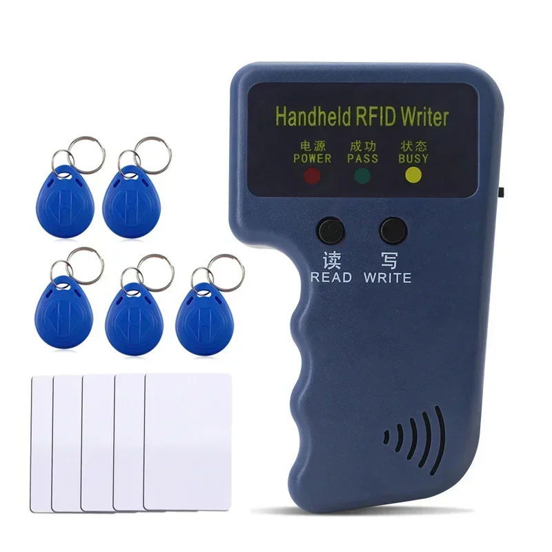 Handheld Flipper Nul Duplicator Kaartlezer 125 KHz EM4100 Video Programmeur Schrijver Herhaalde Veeg T5577 Handheld RFID Schrijver: Black