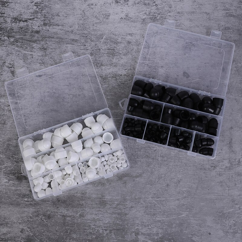 145PCS/SET Hex Nut Cover Protective M4-M12 Bolt Cap Protection Caps Covers Exposed Hexagon Plastic