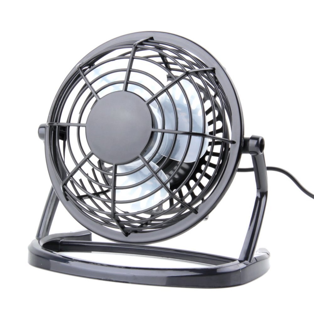 Auto Draagbare Dc 5V Kleine Usb 4 Blades Cooler Cooling Fan Usb Mini Fans Bediening Super Mute Stille Pc