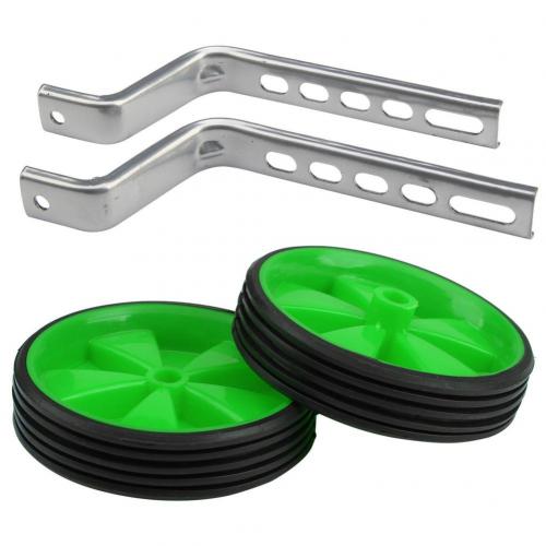 Training Wheels Bicycle Balance Auxiliary Wheel 2Pcs 12-20 Inch Universal Children Kids Bicycle Bike Auxiliary Wheel Accessories: Green