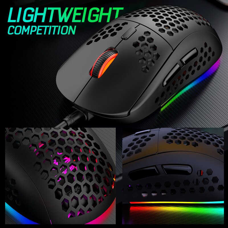 Wired Keyboard Mouse and Mouse pad Set Gaming Mechanical Keyboards 62 keys RGB Backlit Blue Red Switch for PC Gamer