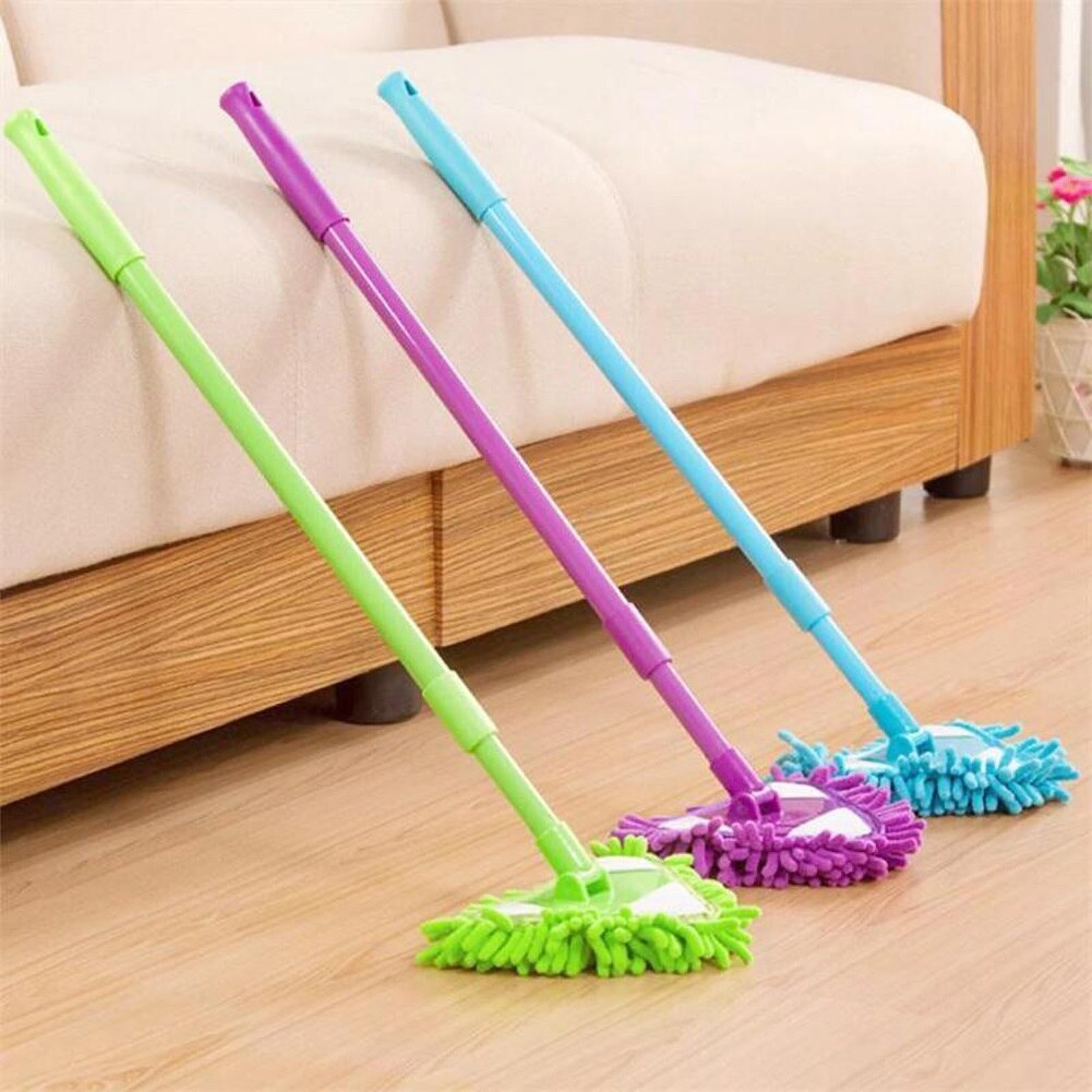 Intrekbare Roterende Driehoek Extension Cleaning Mop Glasreiniger Ultrafijne Vezels Reinigen Stof Mop