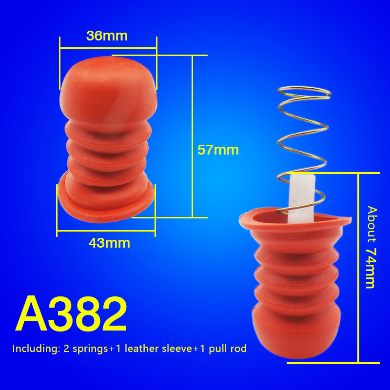 Universal Washing Machine Water Drain Valve Plug Water Sealing Rubber Pad Drain Valve Spring Fittings: Silver