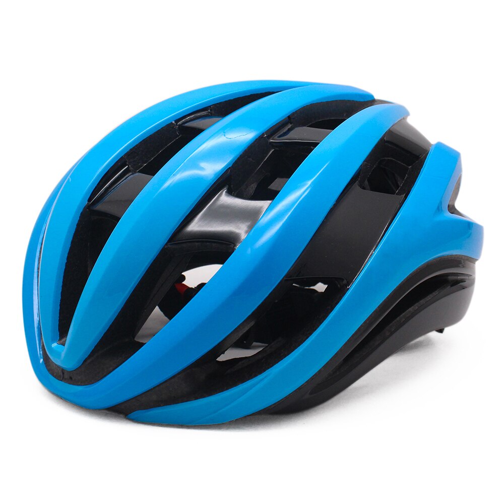 Ultralight Aero Triathlon Fietshelm Vrouwen Mannen Mtb Racefiets Aerodynamica Wind Helm Ciclismo Casco Rood Fietshelm: Blauw