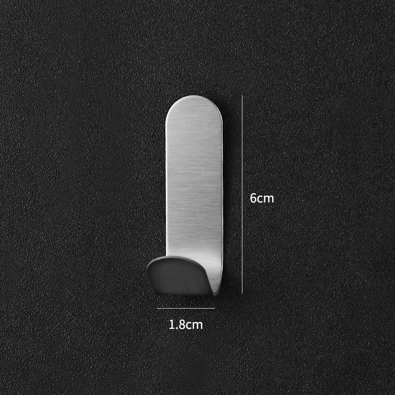 Multifunktionel vægophængningskrog bag døren nøglekrog kludbøjleholder badeværelseshåndklædeholder køkkenbeslag hyldekrog: Lysegrå