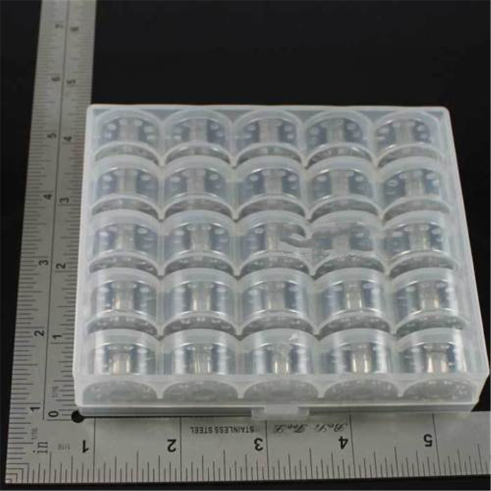 25PCS Stainless Steel Metal Bobbins Spool Sewing Craft Tools Sewing Machine Bobbins Spool for Brother Singer