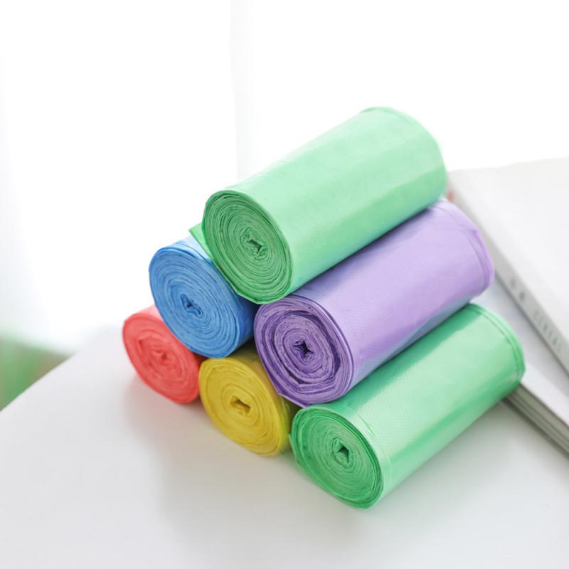 Bolsas de basura, bolsas de basura gruesas de un solo Color, duraderas, desechables, de plástico para limpieza ambiental, utensilios de cocina para el hogar