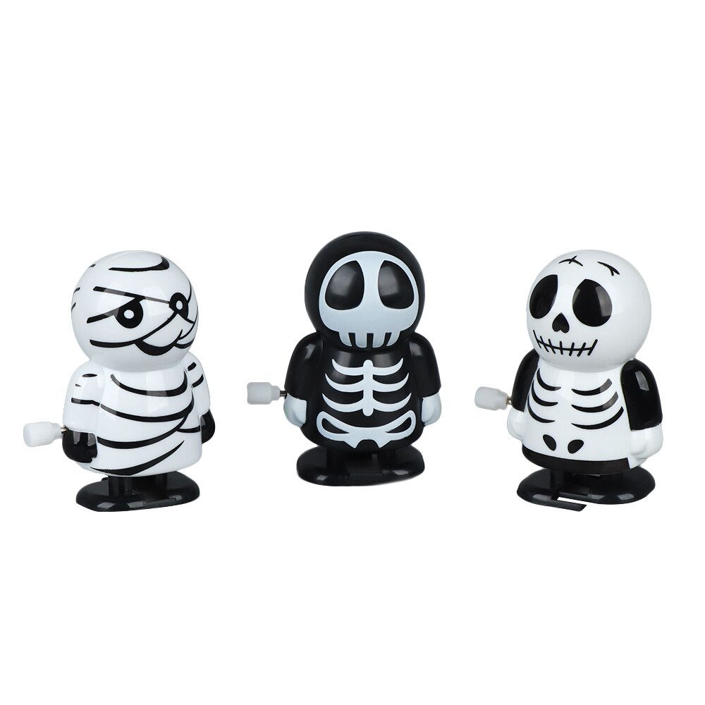 Grappig Clockwork Speelgoed Springen Skelet en Mummie Vorm Kids Clockwork Speelgoed Wind Up Speelgoed Halloween