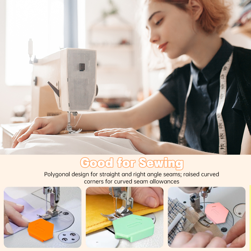 Magnetische naadgeleider Naaimachine Veelhoekige magnetische naadgeleider Anti-curling Positioner Accessoires voor huishoudelijke naaimachines