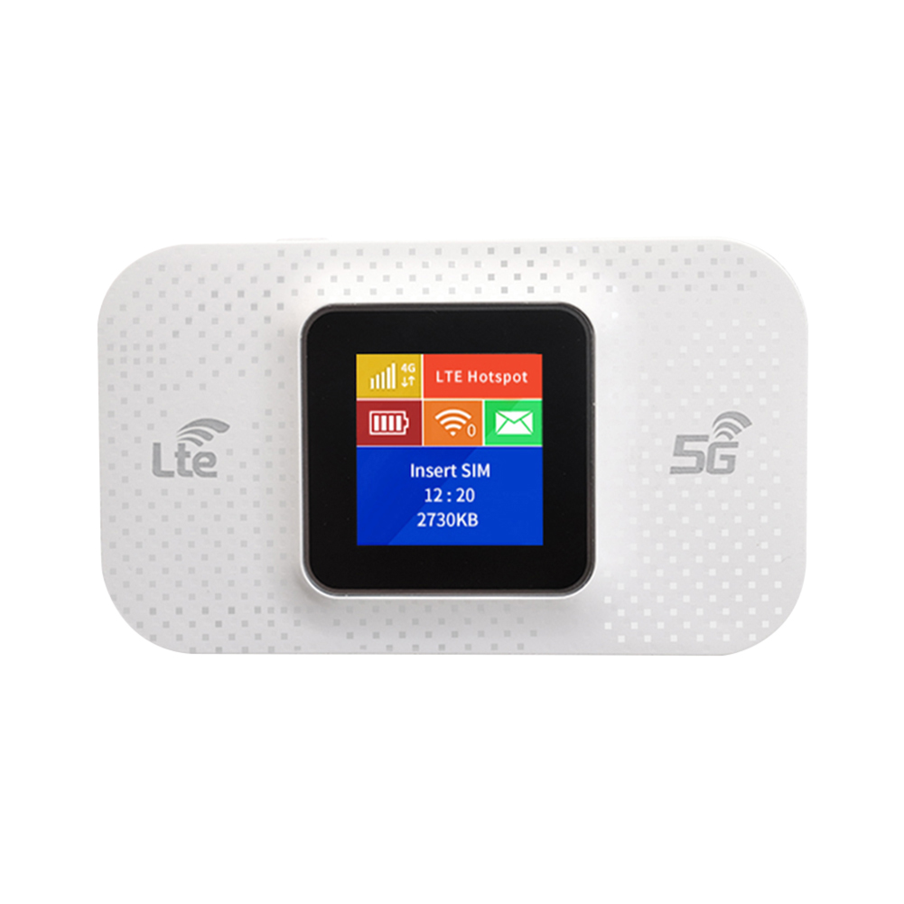 4G Router wi-fi Lte gniazdo karty Sim bezprzewodowy przenośny Router 3650mAh odblokować Modem Mini zewnętrzny Hotspot mobilny Router WIFI do samochodu: WHITE