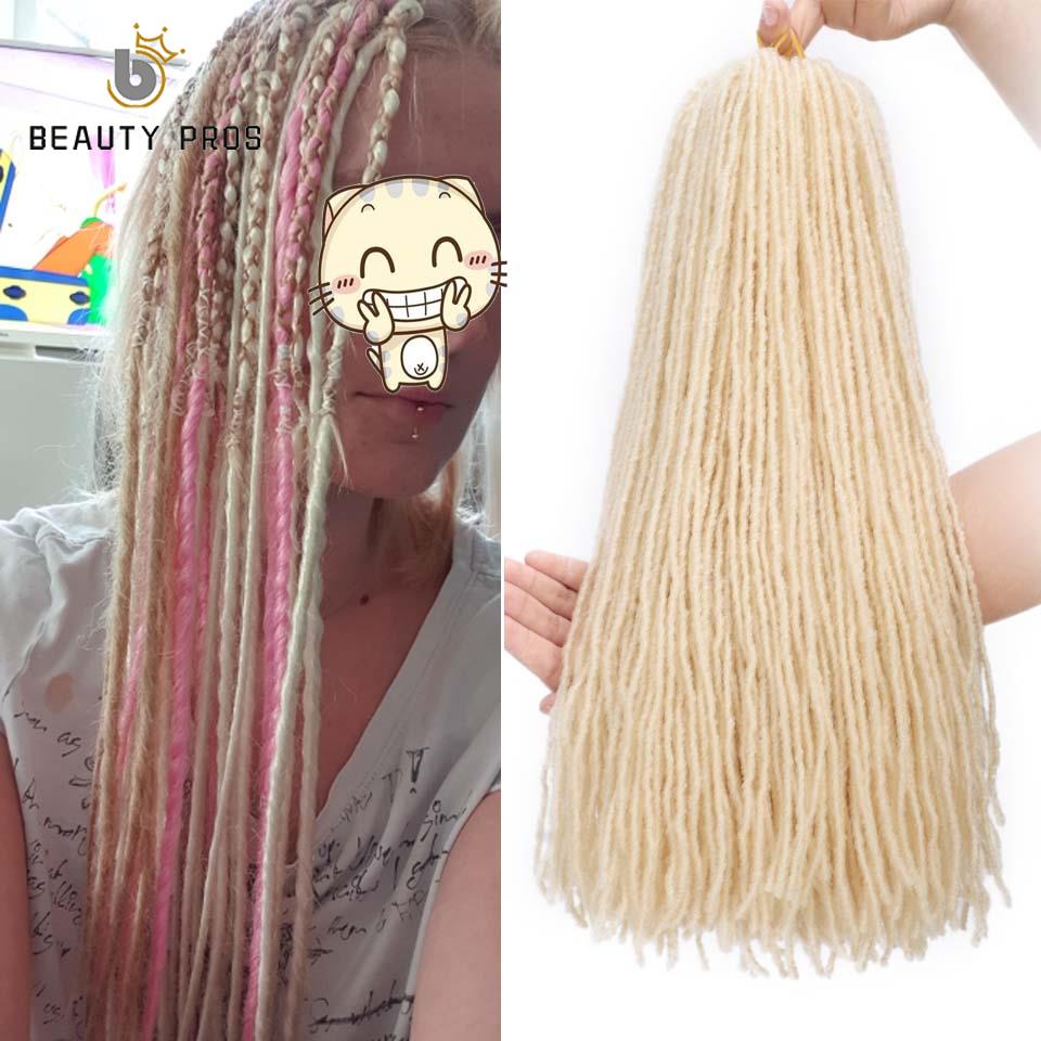 BEAUTY PROS Sister Locks-trenzas de ganchillo con degradado Dreadlocs, 18 pulgadas, pelo trenzado sintético Dread Loc para mujer: #613