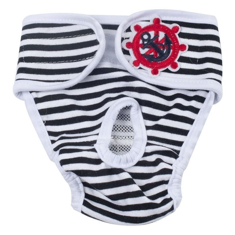 Pet Shorts For Female Dog Sanitary Panties for Dogs Diapers Small Dogs Shorts Cotton Dog Physiological Pants Sous Vetement Femme: black / S Waist 25-30CM