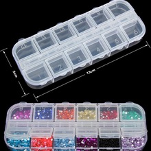 12 Detachable Beads Box Transparent Plastic Divide... – Grandado
