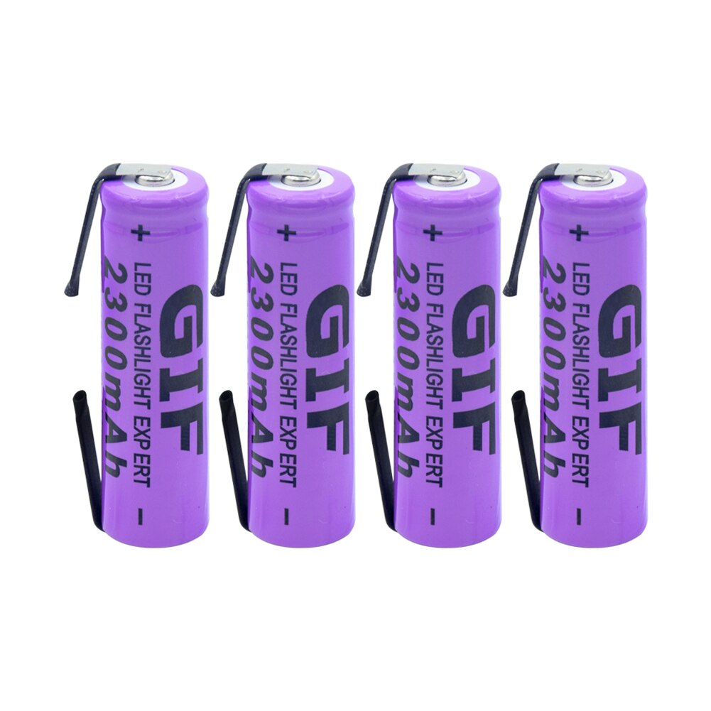1/2/4 Pcs 3.7V 14500 2300mAh Lithium Li-ion Batteries Long Lasting 14500 Torch Flashlight Replacment Battery: 4 pieces
