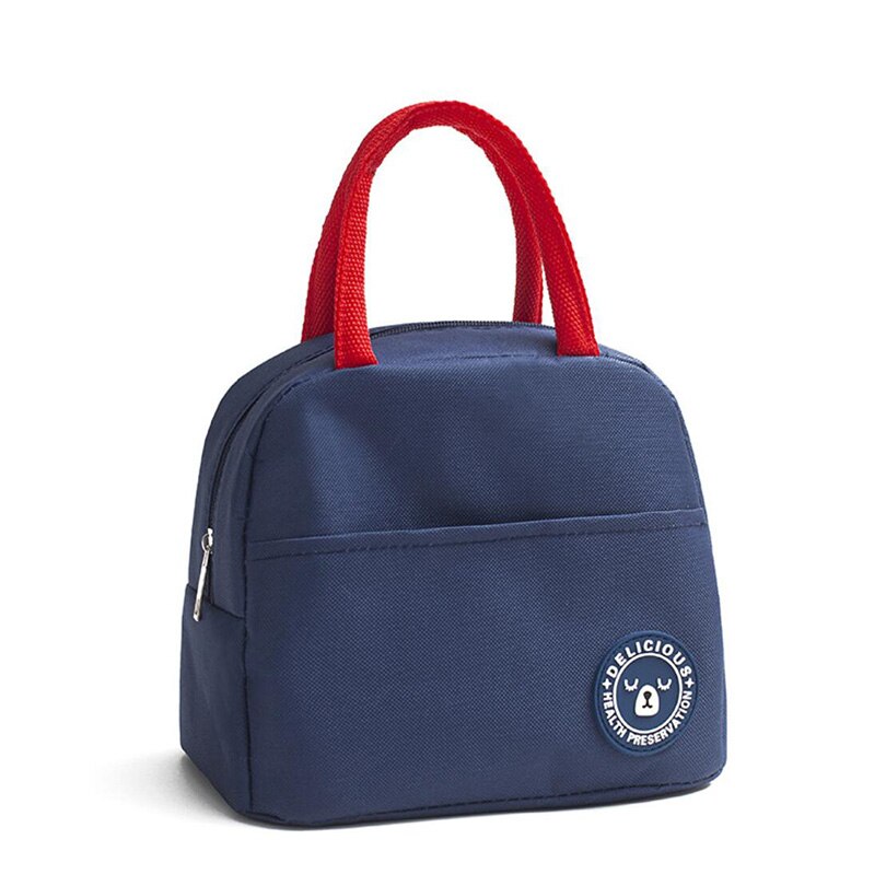 Cactus Portable isolé Oxford sacs à déjeuner nourriture thermique pique-nique sacs à déjeuner pour les femmes enfants modèle fonctionnel refroidisseur boîte à déjeuner: Blue