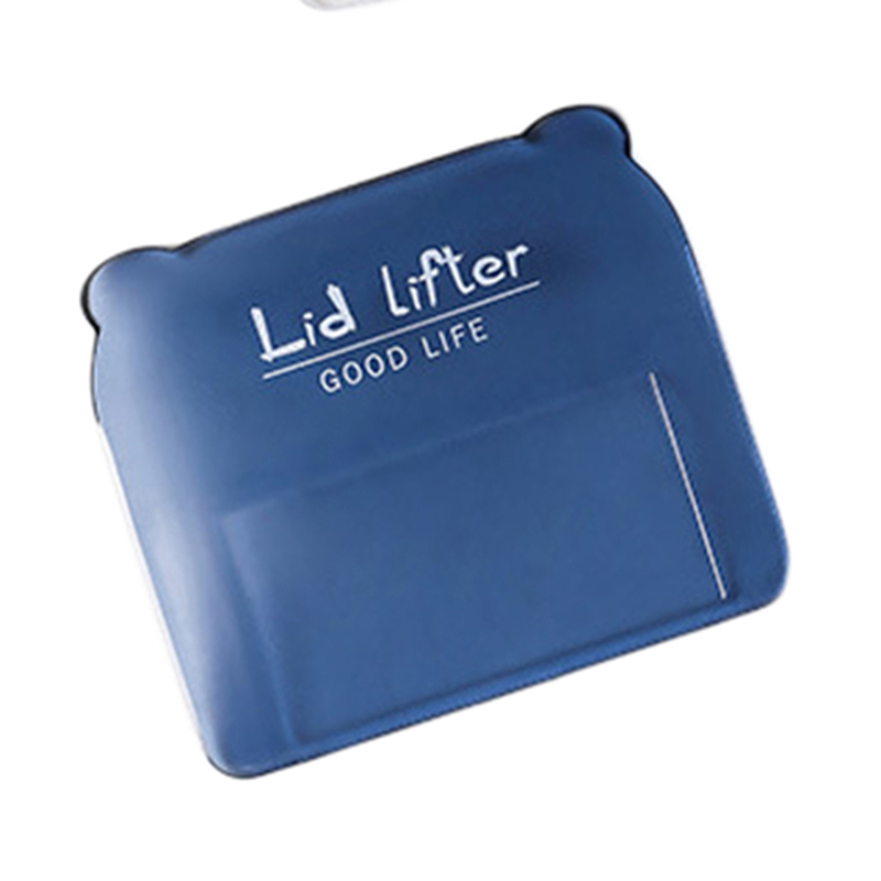 Toiletbril Houder Lifter Sanitaire Closestool Seat Cover Lift Handvat Toilet Seat Cover Lifter Badkamer Thuis Schoonmaken Tool Hogar: blue