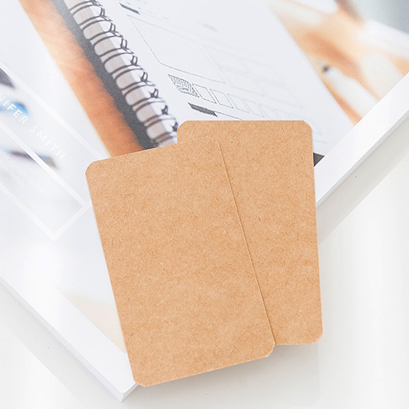 100 sheets / boxes DIY blank cards kraft paper blank postcards hand painted graffiti old card, cards small stationery