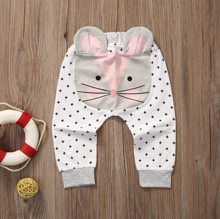 Baby Hosen Niedlichen Tiere Hohe Taille Hosen Hosen Schöne Baby Kinder Mädchen Jungen Hosen Casual
