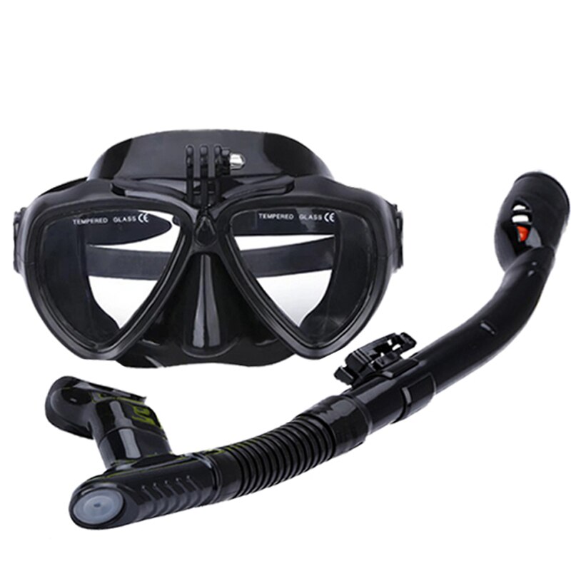 scuba dive mask kits Underwater snorkel deep diving equip full face goggles Suitable For Most Sport Camera