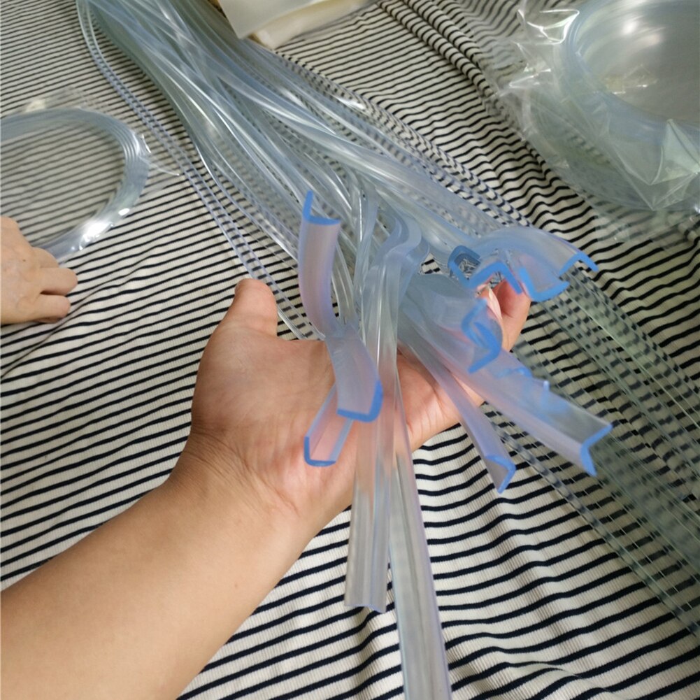 1M Baby Kid Bumper Strip Tafel Meubilair Corner Edge Siliconen Cover Bumper Strip Transparant Cuttable Veiligheid Bescherming