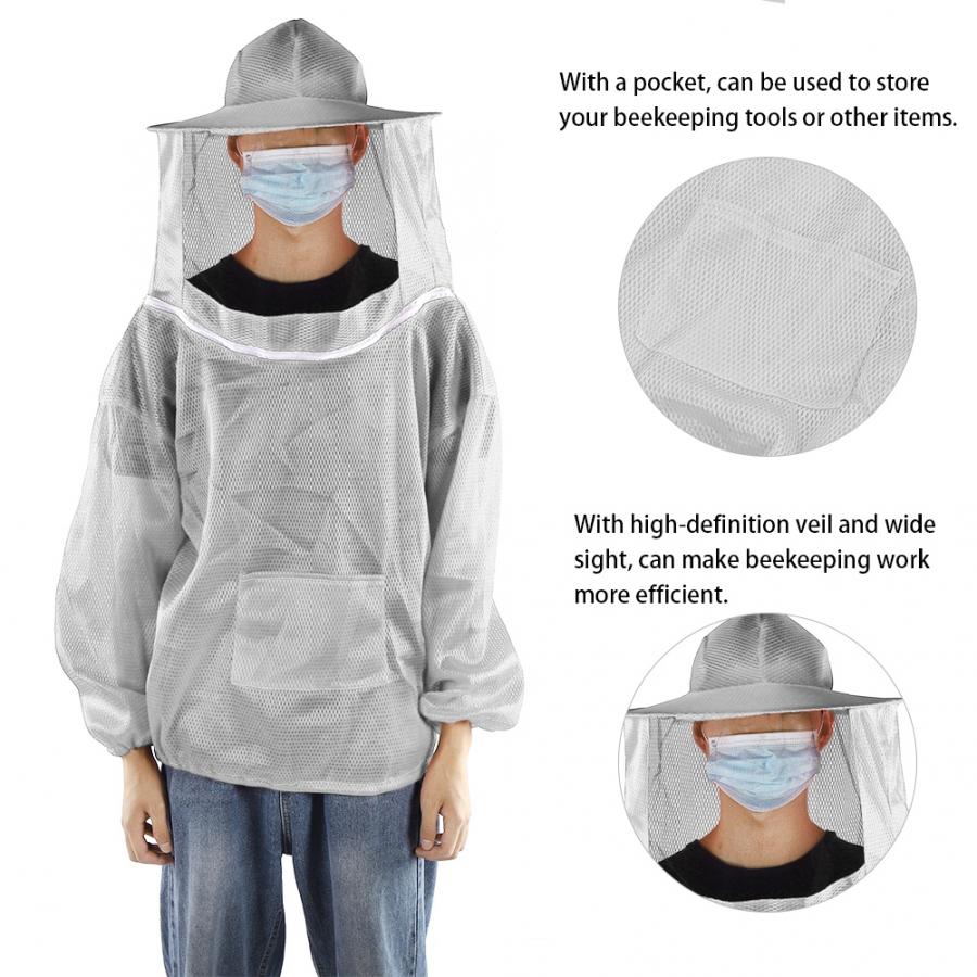 Bijenteelt Sluier Pak Bijenteelt Gereedschappen Professionele Bijenteelt Beschermende Jas Imker Sluier Pak Kiel Bee Suit