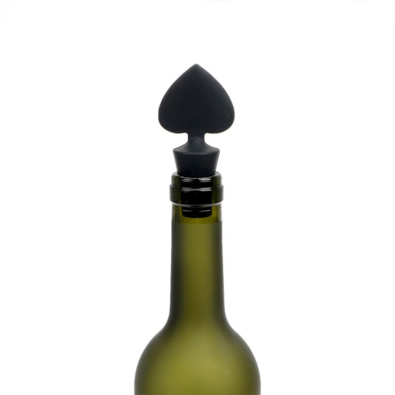 Bouchon de bouteille de Poker en Silicone, couverture de boisson, de bière, de Coke, de Soda, sans fuite, fermeture de Champagne, économiseur frais, accessoire de Bar de cuisine