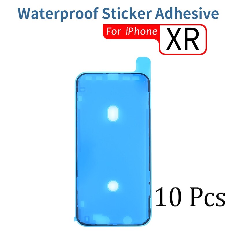 10 sztuk wodoodporna naklejka dla iPhone 6 6s 7 8 Plus X XS MAX XR 11 12 Pro Max wodoodporna naklejka klej ekran LCD klej: 10 Pcs For iPhone XR