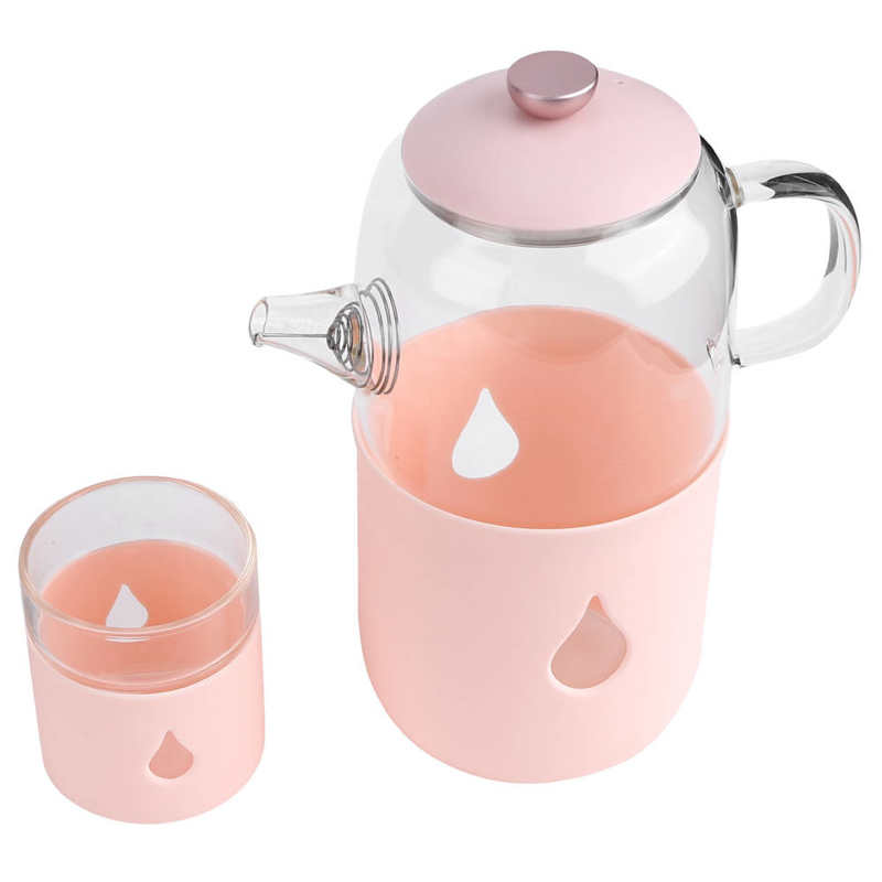 600ml Pink Electric Kettle Multi -Function Temperature Constant Glass Teapot Chinese Plug 220V