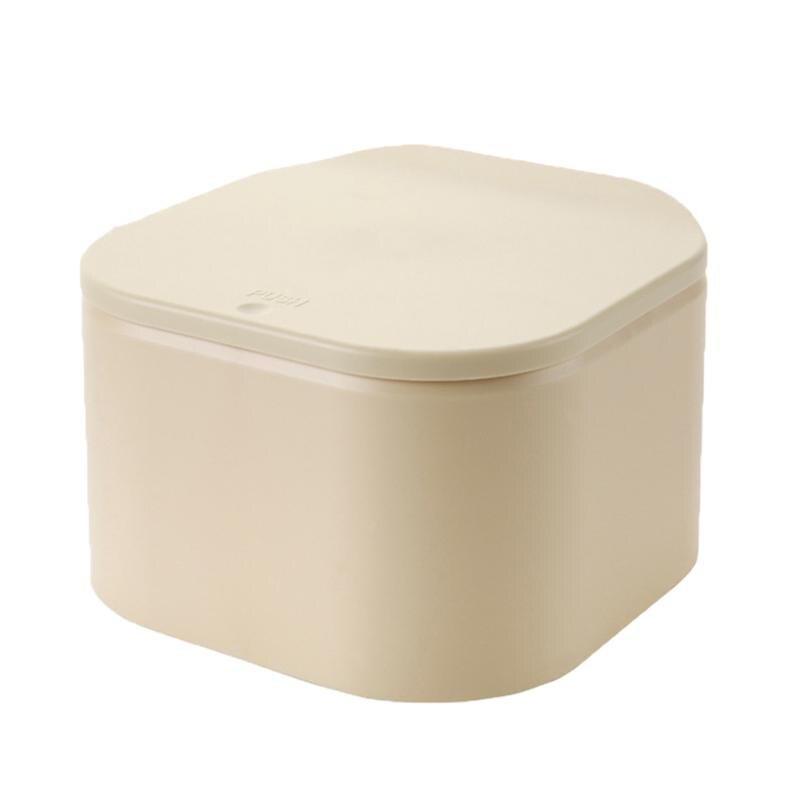 Push Type Leuke Mini Afvalbak Home Office Badkamer Prullenbak Desktop Vuilnis Doos Tafel Vuilnisbak Diversen Bins: 2
