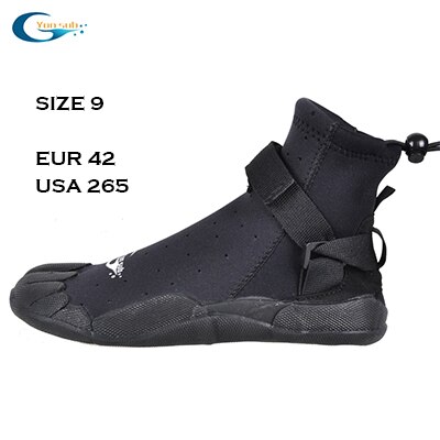 Wasser Sport 3MM Mann &Ampere; Frau Gummi Tauchen Stiefel draussen Wasser Ski Surfen Waten Schuhe Anti-Unterhose Schnell-trocknen Licht gewicht: Größe 9