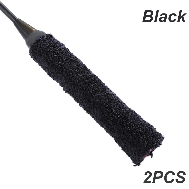 2PCS Badminton Racket Thickened Towel Grips Super Absorbent Anti-slip Cotton Towel Grip Wraps for Tennis Badminton Bike Handle: Yellow