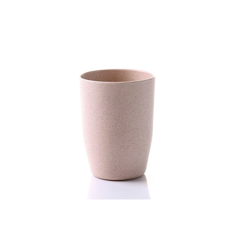 Gobelet de brosse à dents Portable Simple, 1 pièce, matériel de paille de blé, tasse de bain de bouche pour amoureux