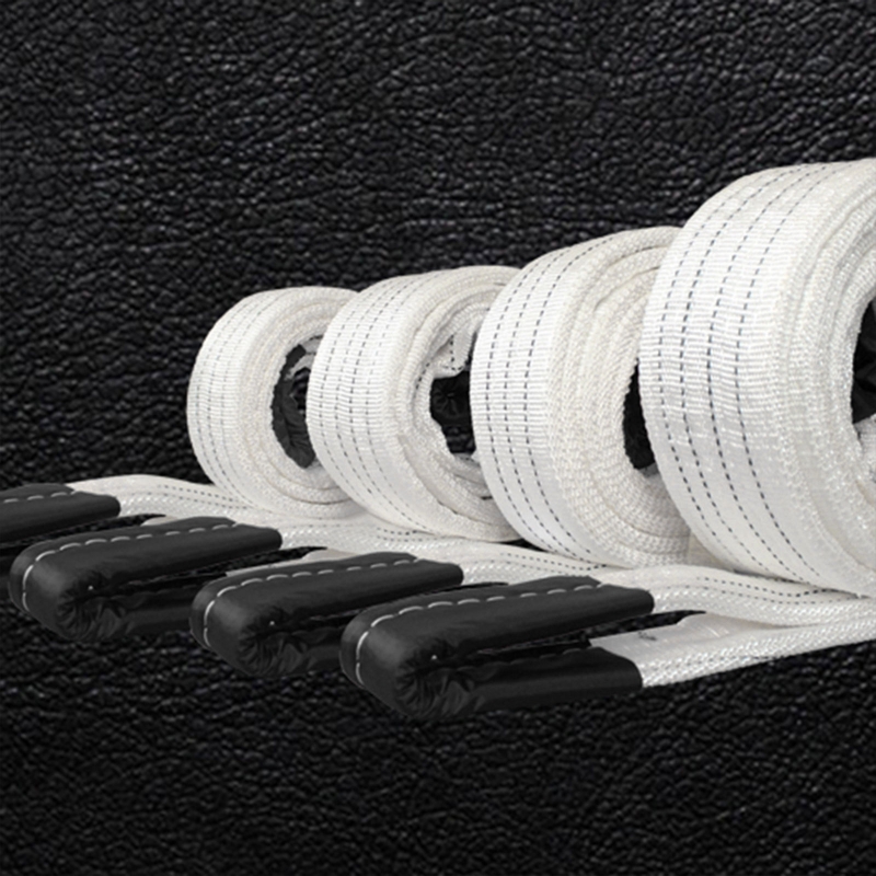 1m/2m/3m Lifting Straps Red+White Polypropylene Lifting Slings Crane Slings Industrial Flat Slings Tow Strap